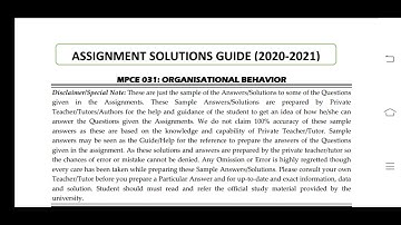 MPCE 031 Ignou Solved Assignment 2020-21