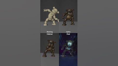 Find the differences in this new animation process -  #animation #fnaf #fivenightsatfreddys