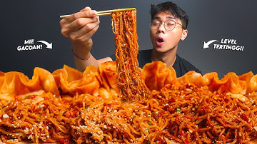 CRYING!! MUKBANG MIE GACOAN VIRAL HIGHEST LEVEL!! STOMACH CRACKING!!🥵