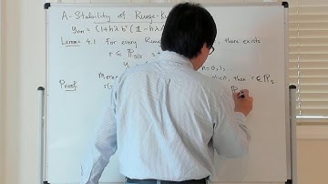 Stability function for Runge-Kutta is rational