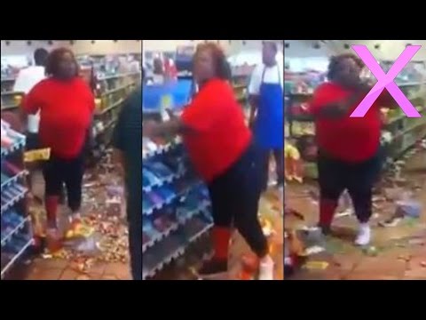 Crazy Woman Destroys Store After EBT Card Declined - MUST SEE!