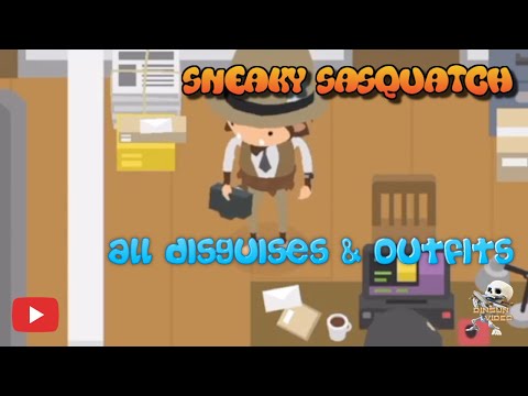 Sneaky Sasquatch Info -  Show how to get all disguises (12+glitch)