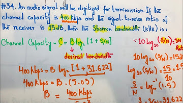 #34 FE-PE Exam Prep | Shannon Bandwidth