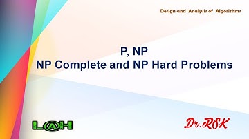 P, NP - NP-Hard, NP-Complete (Tamil)