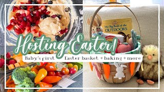 Easter basket prepping, trying new recipes + Easter Sunday festivities! | HOST WITH ME
