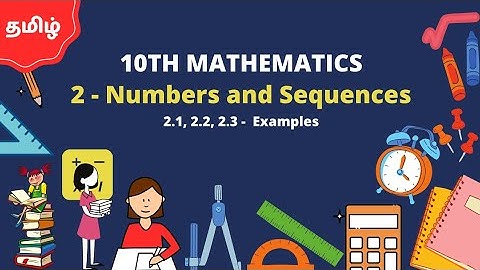10th MATHEMATICS|Chapter -2|Numbers and Sequences|Example 2.1 to 2.3 | KALA N M.Sc, M.Phil,B.Ed