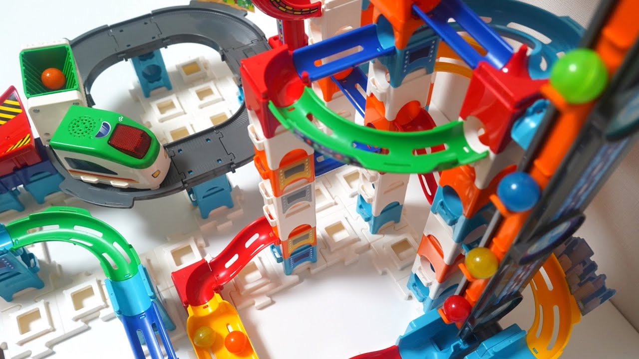 ジェットコースターマーブルランレース MARBLE RUSH! 【VTech】SKY ELEVATOR SET SHUTTLE BLAST