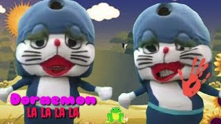 Badut mampang Doraemon nyanyi La la la 🔹Boneka mampang dikerubutin nyamuk