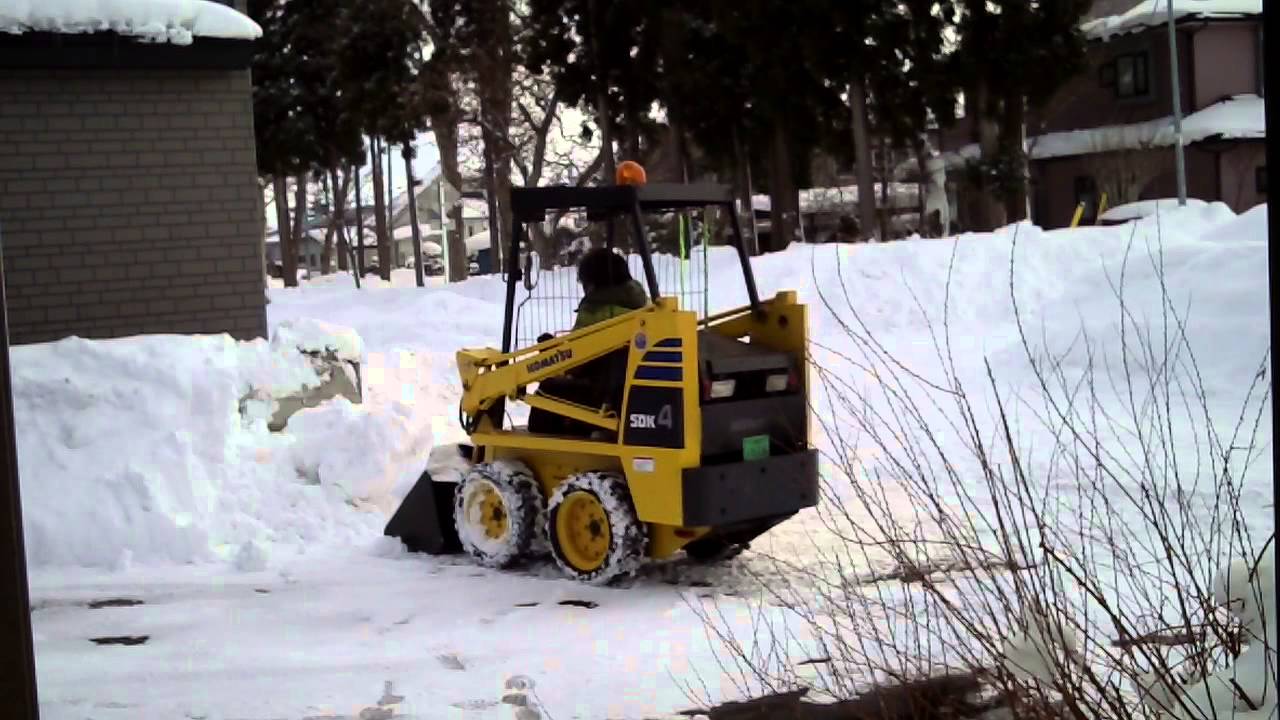 ジョブサンsgk4での除雪作業 Youtube