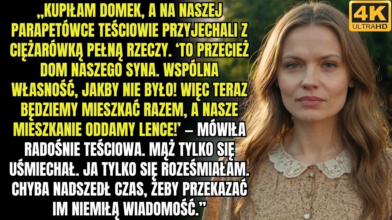 „To teraz także dom naszego syna  Więc będziemy razem mieszkać, a mieszkanko oddamy Elwirze!”