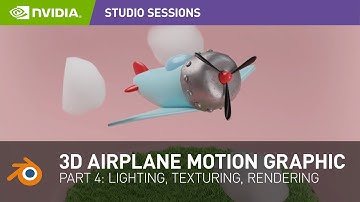[Blender] Creating a 3D Airplane Motion Graphic w/ Tadej Blažič | Part 4: Materials & Rendering