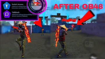 Switch Access & TalkBack Settings Free Fire || 0% Recoil 95% Headshots || Brazil Settings 2025 ⚙️
