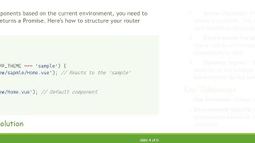 Changing Component Source in Vue.js Based on Environment Variables