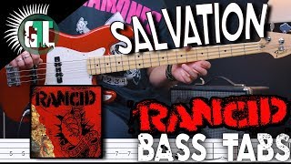 Video thumbnail of "Rancid - Salvation | Bass Cover With Tabs in the Video"