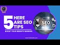 Here are five SEO tips along with titles to boost your website's SEO ranking