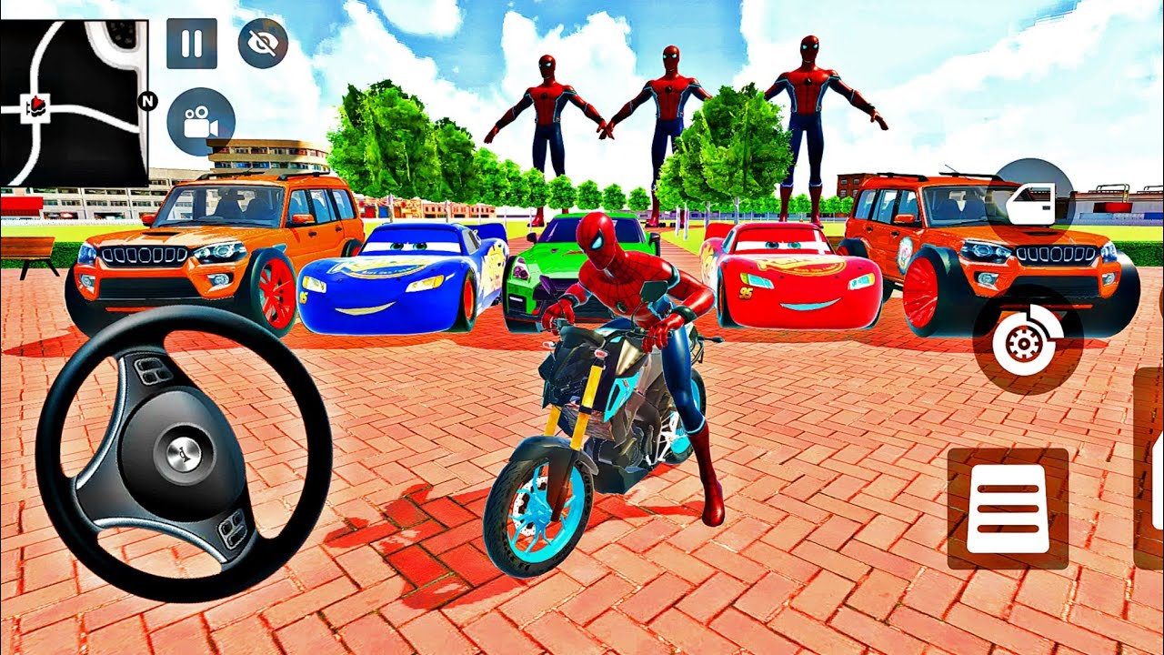 Car Bike Game: Hulk Save McQueen an Indian Tractor and Drives a New Indian Police - Android Game
