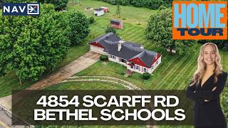 Homes with Land in Bethel School District | 4854 Scarff Rd | Nearly 1 Acre