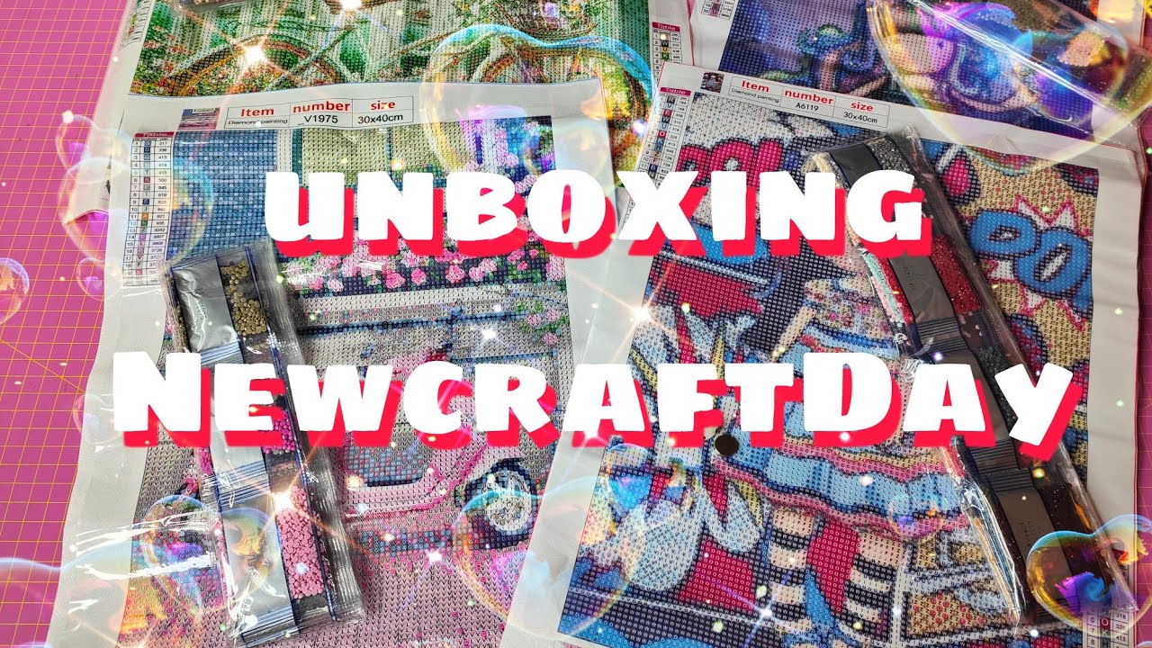 Diamond Painting Unboxing - Newcraftday #newcraftdayNewYearSale  #newcraftday 