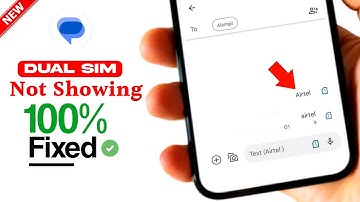 Message App Dual SIM Option Missing | Message Change Default SIM In Android 