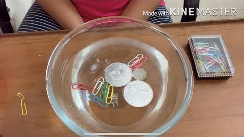 How to float coins on water