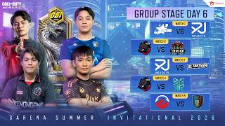 🔴LIVE วันสุดท้าย! รอบ Group Stage CODM: Garena Summer Invitational 2026 | Group Stage DAY 6