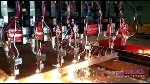 BALAJI AUTOTECH PVT LTD, CNC gantry OXY FUEL cutting machine | 8 TORCH | TEJUS 5000