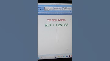 Yen 💹 symbol in ms word shortcut key #amazing #viral_video #trending
