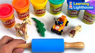 Create and Learn Animals with Play Doh and more Kids videos