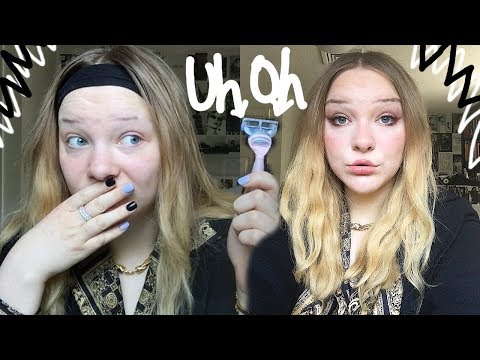 I CUT MY EYEBROWS TO PUT ON MODEL MAKEUP AND THIS IS WHAT HAPPENED | Karolina Wneta