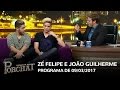 Programa do Porchat (completo) - Zé Felipe e João Guilherme | 09/03/2017
