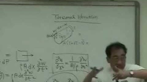 [Lecture 23-4: String,Rod,Torsional Vibration] Mechanical Vibration by Prof. Yang-Hann Kim at KAIST