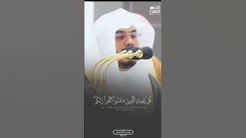 أَمَّنۡ هُوَ قَـٰنِتٌ ءَانَاۤءَ ٱلَّیۡلِ سَاجِدࣰا ... سورة الزمر د ياسر الدوسري