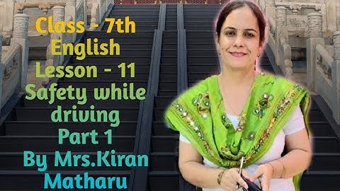 Class 8। English | Lesson 10 | Safety while driving | Part 1 | PSEB | Second term |