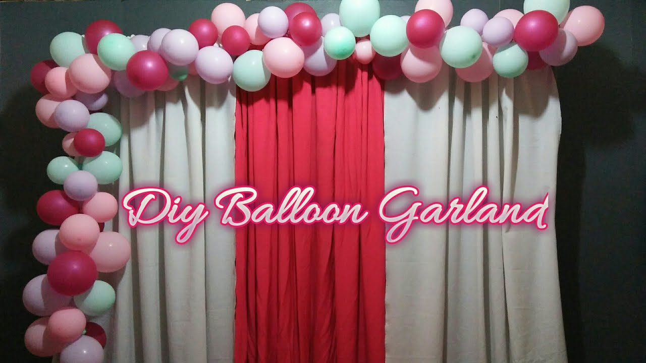 How to Make A Balloon garland