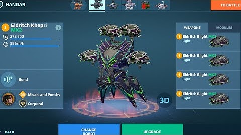 Got the Mk2 Eldritch Kepri in War Robots! Mk2 Eldritch blight! Strongest meta in War robots