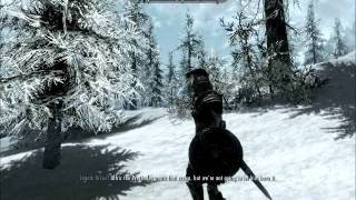 Legate Rikke gives a speech of sorts. (Skyrim)