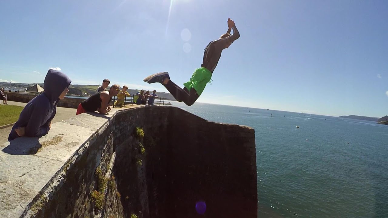 Tombstoning In Plymouth YouTube
