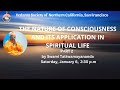 The nature of consciousness and its application in spiritual life  part 2