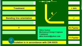 Sheet Metal Bending  K Factor & Y Factor Calculator screenshot 5