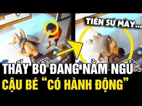 Thấy bố 'ĐANG NẰM NGỦ' trên sàn nhà, cậu bé có HÀNH ĐỘNG khiến phụ huynh CHỬI THỀ | Tin Nhanh 3 Phút