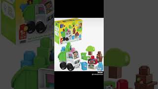 Mega Bloks Green Town Sort & Recycle Squad - Buildable Recycling Truck Set #mindstormtoys #kids