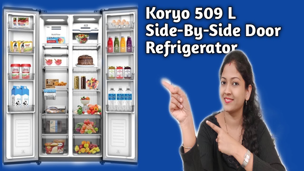 Koryo 509 L Side By Side Door Refrigerator Review in Hindi Budget