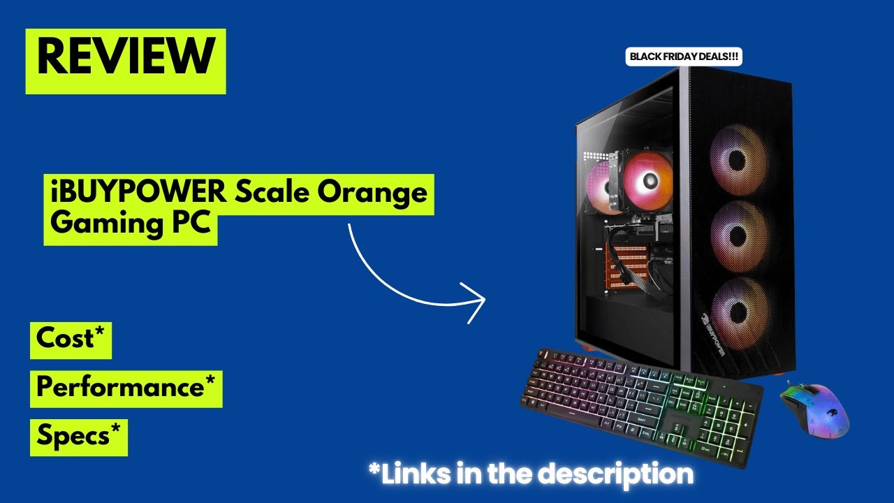 IBUYPOWER Scale Orange Gaming PC Review 2025 Ryzen 5 5500 And RTX 3050 