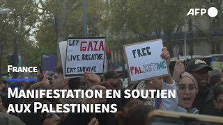 Paris: rassemblement de soutien aux Palestiniens | AFP Images