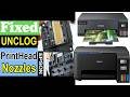 Clean Printhead And Unclogged Nozzles in Epson Ink Tank Printers ||Unclogging An Epson Print Head ||