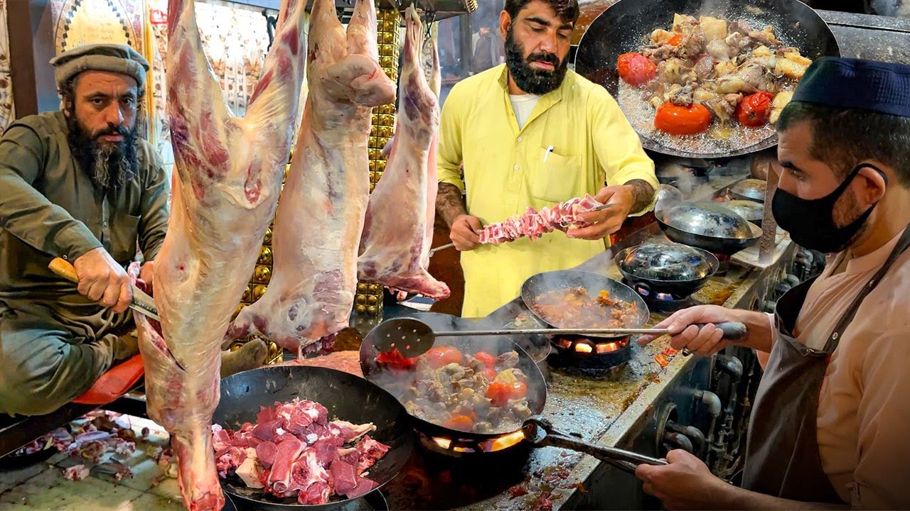 Nisar Charsi Tikka | LAMB DUM PUKHT 🐑 Namkeen Gosht MUTTON KARAHI | Street Food Namak Mandi Peshawar