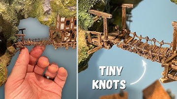 Ep.58 I Made a Miniature Swing Bridge | Diorama Scratch Build