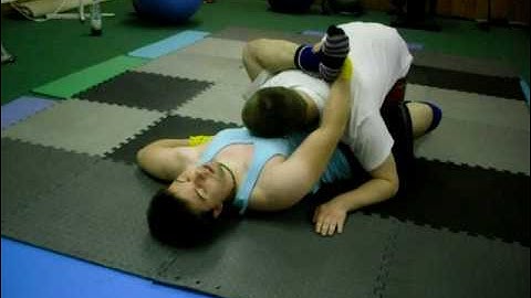 Omoplata setup from Rubber Guard