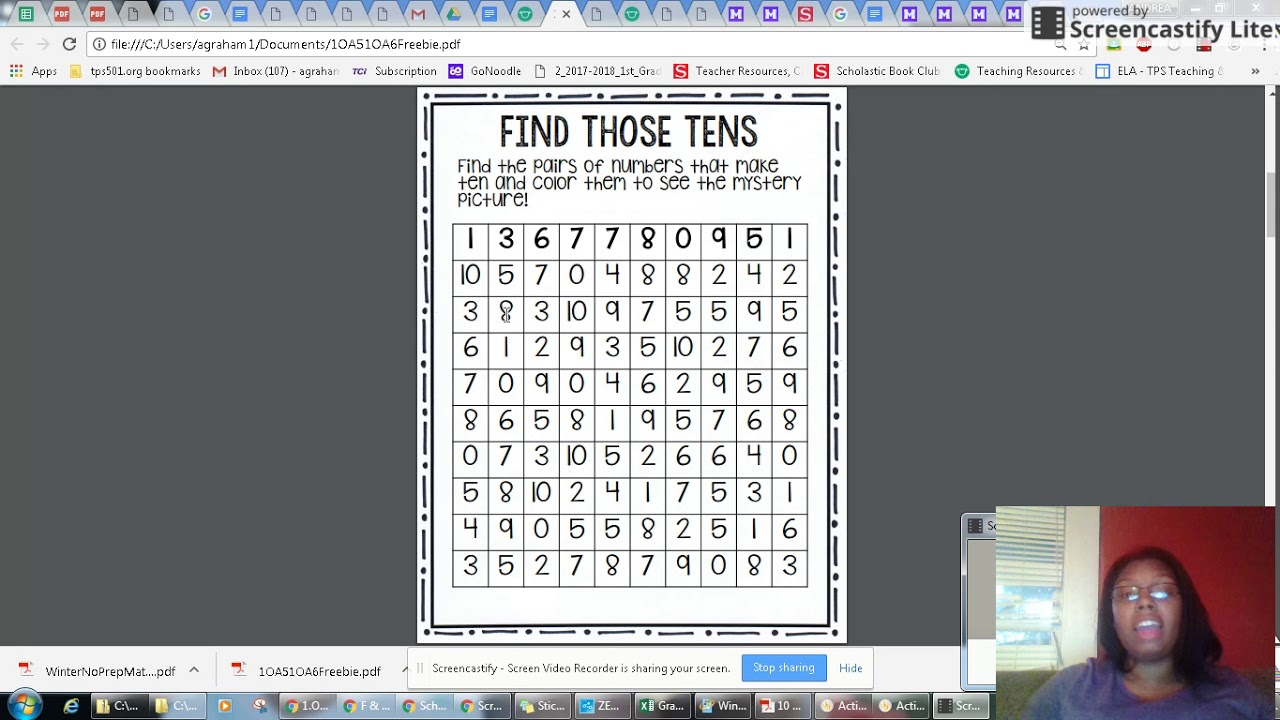 10 friends 1.OA.5 Daily work