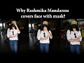 Pushpa 2 actress Rashmika Mandanna hides her face with black mask as she snapped at the airport